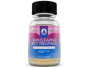 InstaNatural Acne Spot Treatment - Best Fast Drying Corrector Lotion for Clear and Clean Skin
