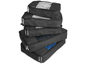 TravelWise Packing Cube System - Durable 5 Piece Weekender+ Set [2014 Version]