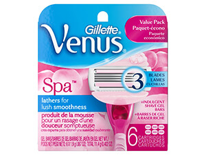 Gillette Venus Spa Women's White Tea Scented Razor Blade