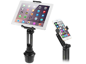 iKross 2-in-1 Tablet and Cellphone Adjustable Swing Extended Cup Mount Holder
