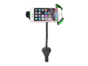 Car Mount with 3 USB Charger,Universal Cell Phone Holder Stand