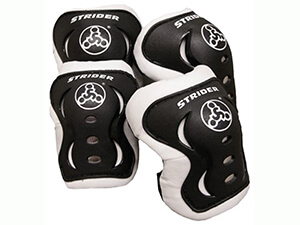 Strider - Knee and Elbow Pad Set for Safe Riding, Black
