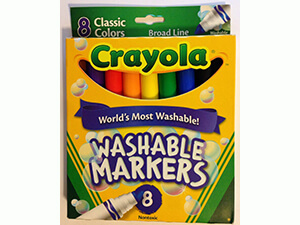 Crayola Broad Line Washable Markers, 8 Markers