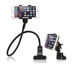 BESTEK 2-in-1 Universal Gooseneck Flexible Cell Phone Holder