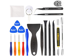 Kaisi Professional Electronics Opening Pry Tool Repair Kit with Metal Spudger